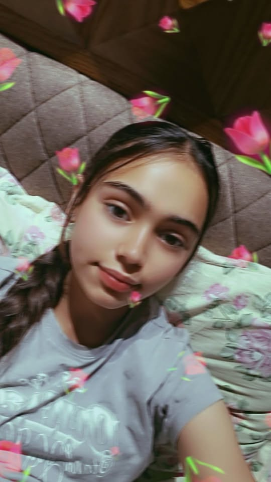 Saanvi with roses