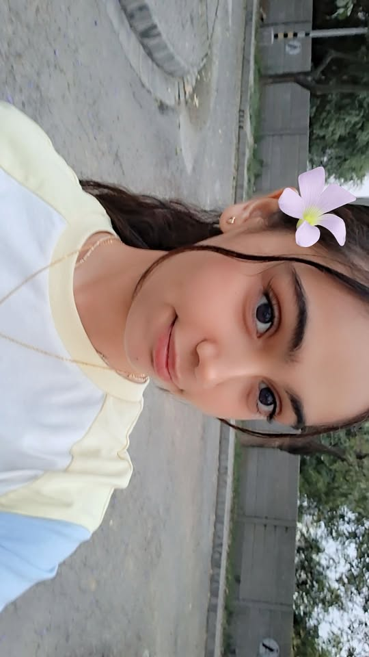 Saanvi with flower